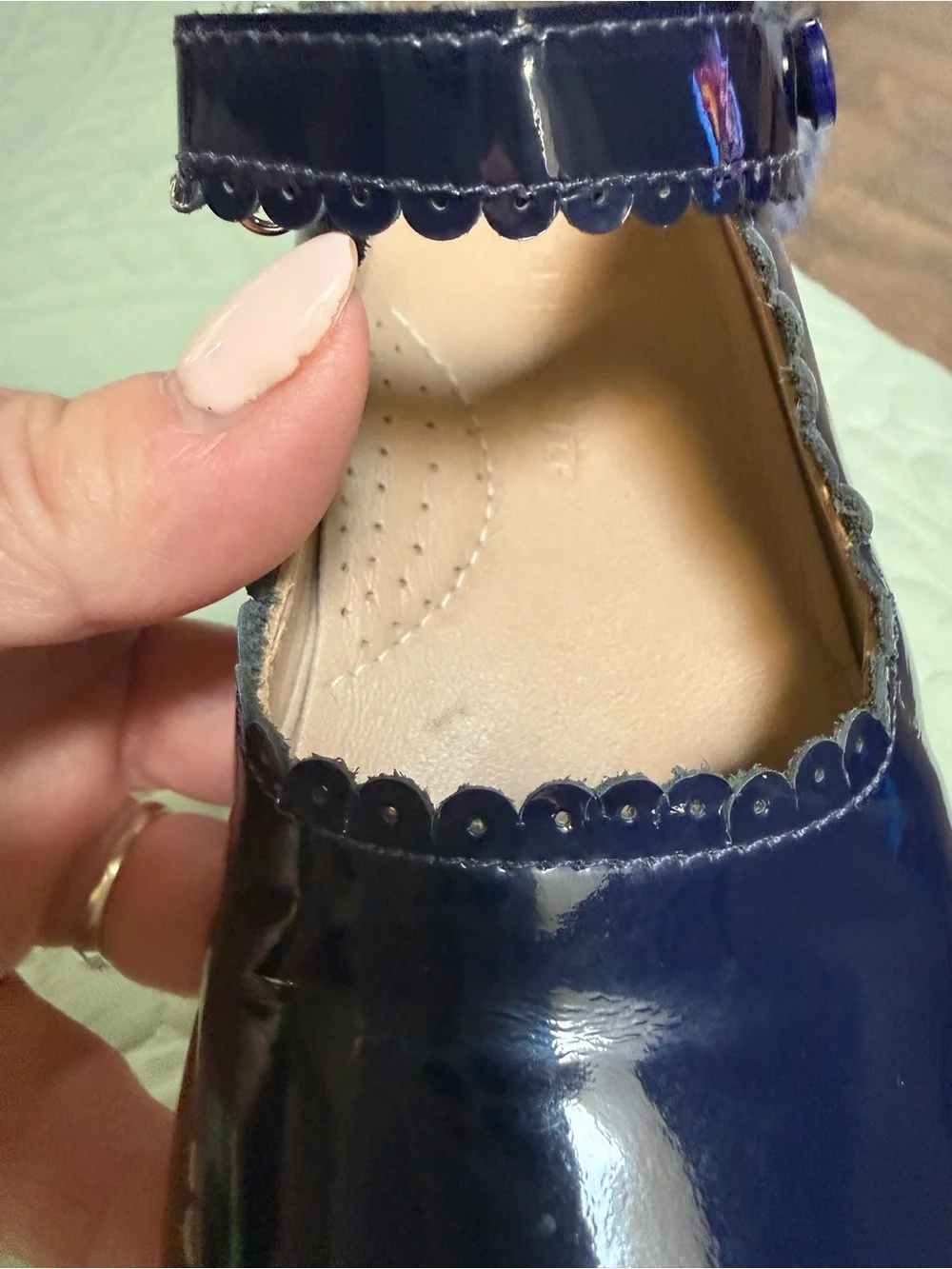 Elephantito Navy Patent Mary Jane in Girl’s US 11.5 EU 28.